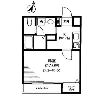東京大学賃貸マンション・1K