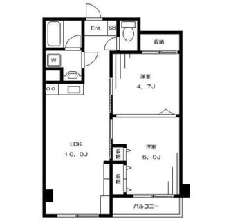 東京都文京区小石川２丁目 賃貸マンション 2LDK